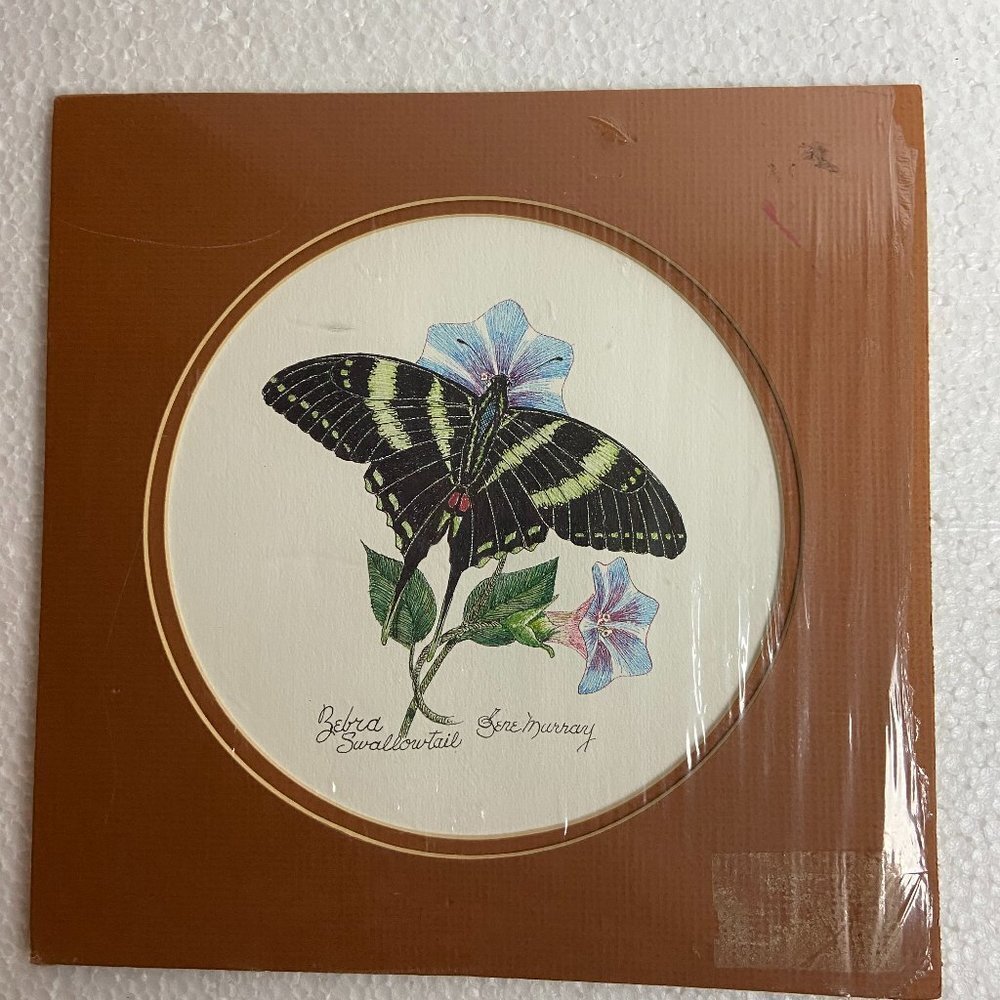 NWOT Lithography Butterfly Zebra Murray
